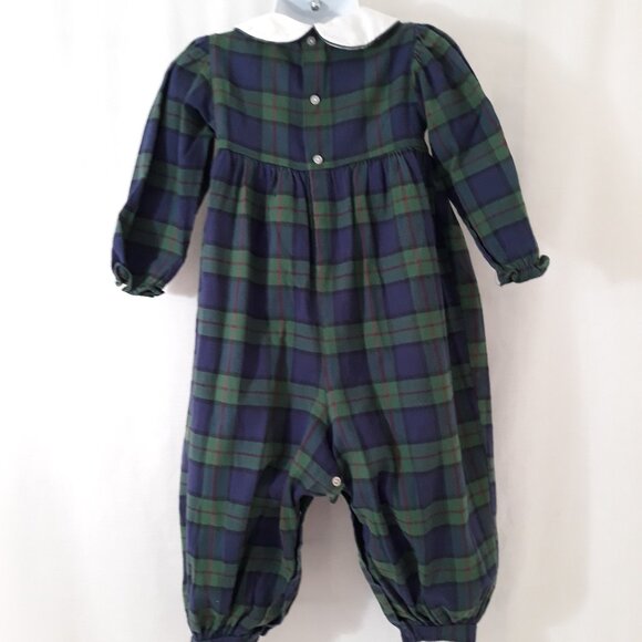 Vintage PolkaTots, Plaid - One Piece Jumpsuit - Long Sleeve - Size 2T - Picture 2 of 13